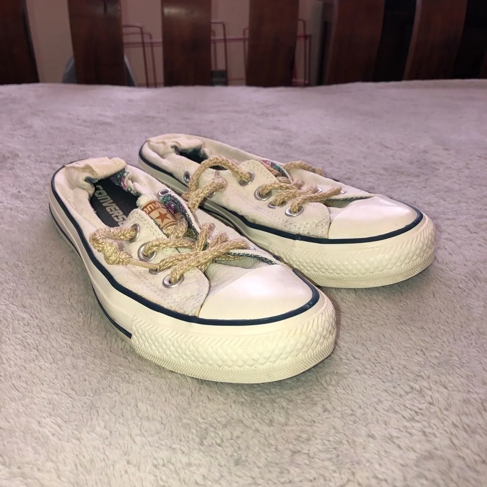 CONVERSE Shoreline Rope Lace Slip On Sneakers Sz 5.5 - Picture 2 of 11